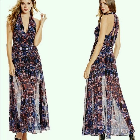 GUESS BY MARCIANO BOHEMIAN RHAPSODYS MAXI DRESS S - Picture 3 of 9